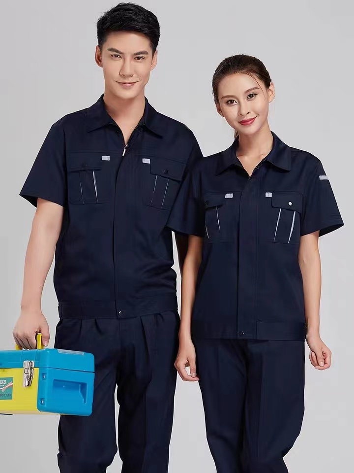 定制车间劳保服汽修工地夏装薄款